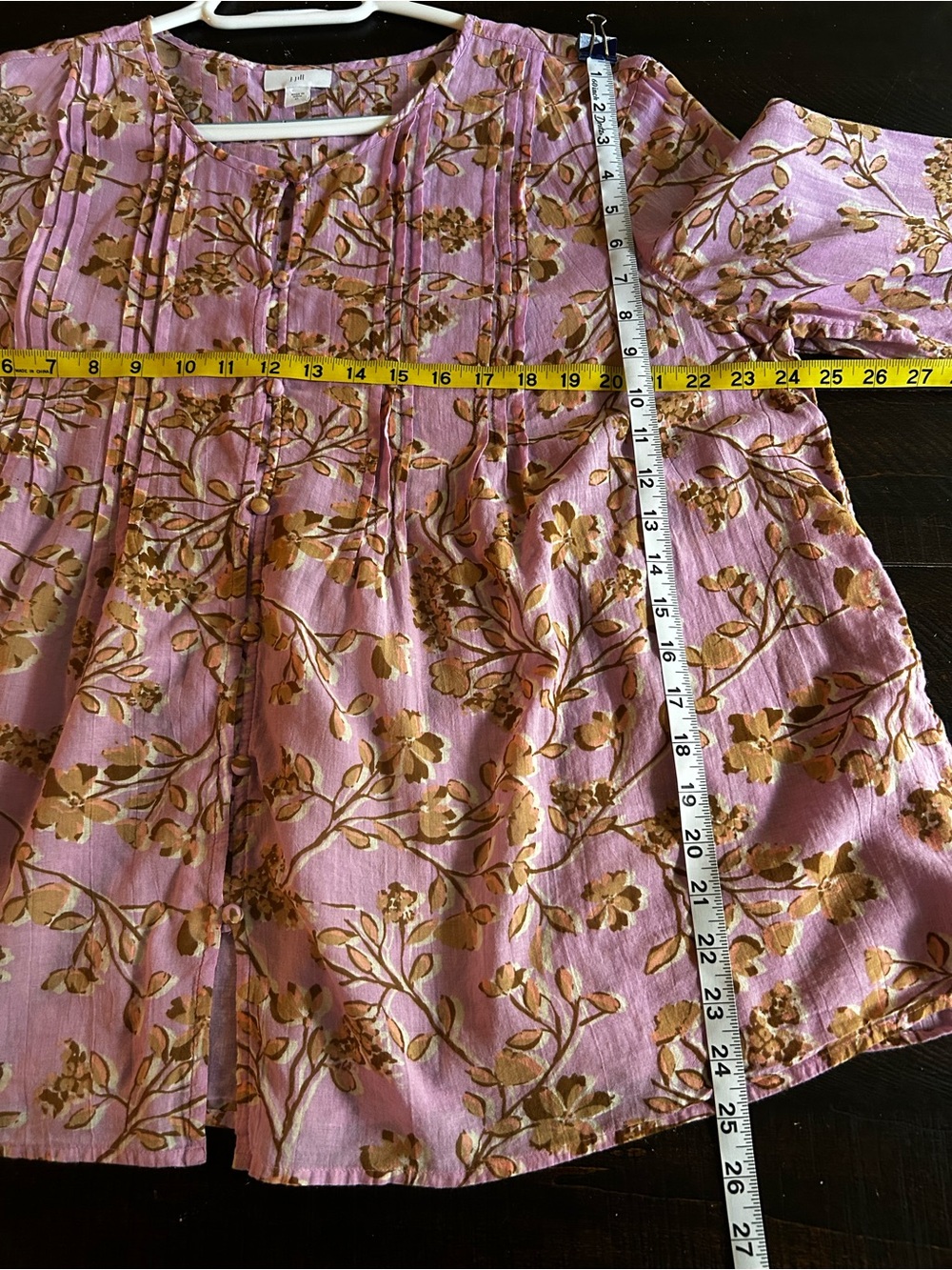 J. Jill Pink Floral Blouse - Picture 8 of 11